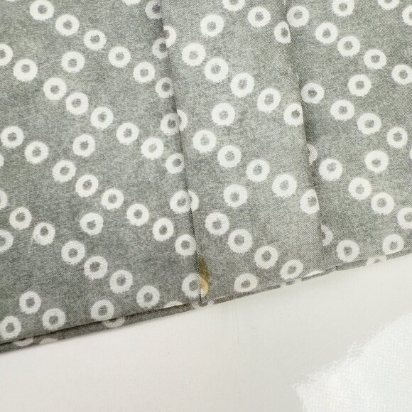 DRIES VAN NOTEN Silk Pleated Office Dot Circles Patterned Grey White Skirt sz 40 - Picture 6 of 7